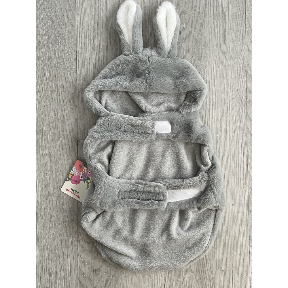 NEW Wild Blossom - Cute Grey‎ Bunny Dog Pet Animal Warm Comfy Costume - Size S